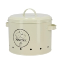 Lata de cozinha para batatas com furos e tampa Oferta