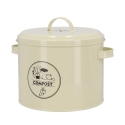 Recipiente vintage em lata para compostagem com filtro de carvão ativado Oferta