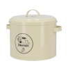Recipiente vintage em lata para compostagem com filtro de carvão ativado Oferta