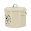 Recipiente vintage em lata para compostagem com filtro de carvão ativado Saldos