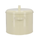 Recipiente vintage em lata para compostagem com filtro de carvão ativado Descontos