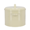 Recipiente vintage em lata para compostagem com filtro de carvão ativado Modelo