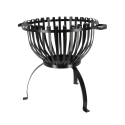 Braseiro elevado para exterior jardim em metal preto com alças Saldos
