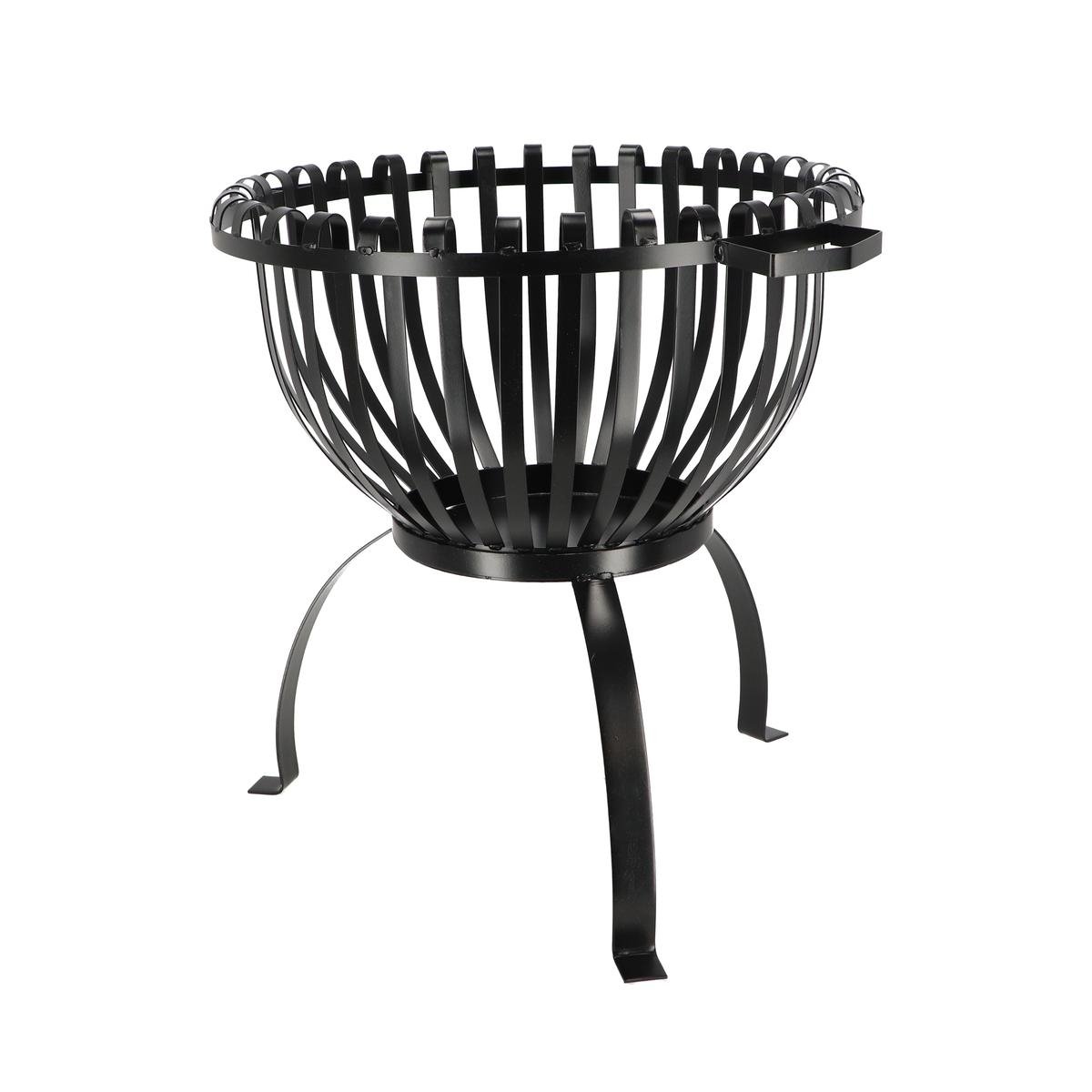 Braseiro elevado para exterior jardim em metal preto com alças Promoção Braseiro elevado para exterior jardim em metal preto com alças Promoção