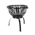 Braseiro elevado para exterior jardim em metal preto com alças Promoção