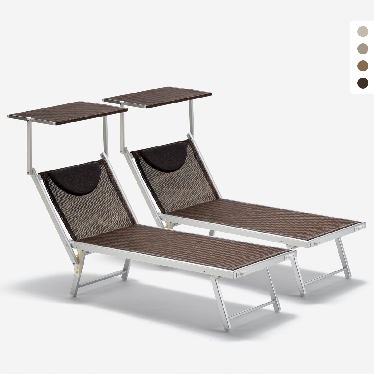 2 Espreguiçadeiras de Alumínio Super-Confortáveis e Fáceis de Transportar Santorini Limited Edition Promoção 2 Espreguiçadeiras de Alumínio Super-Confortáveis e Fáceis de Transportar Santorini Limited Edition Promoção