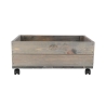 Floreira de madeira FSC com rodas 59x39,2x25,2cm Oferta