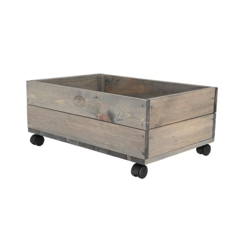 Floreira de madeira FSC com rodas 59x39,2x25,2cm Promoção