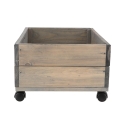 Floreira de madeira FSC com rodas 59x39,2x25,2cm Saldos