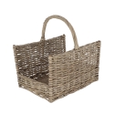 Cesto de vime para lenha com pega 45,8x36x51,5cm Promoção
