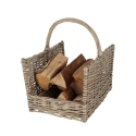 Cesto de vime para lenha com pega 45,8x36x51,5cm Venda