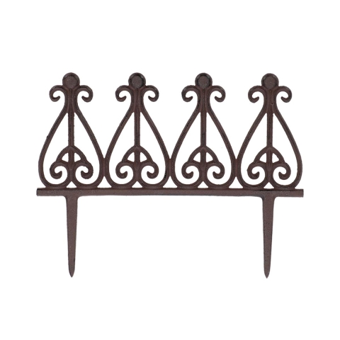 Bordadura decorativa para canteiros em ferro fundido 38cm Promoção