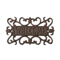 Placa de parede para exterior "Welcome" em ferro fundido Promoção