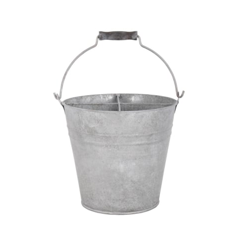 Balde de metal zincado envelhecido 7L Promoção