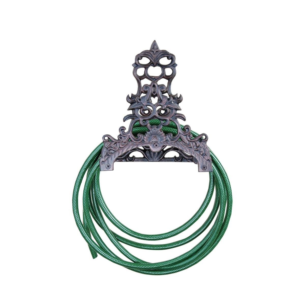Porta-tubos flexível de jardim em ferro fundido decorativo estilo clássico Promoção Porta-tubos flexível de jardim em ferro fundido decorativo estilo clássico Promoção