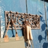 Suporte de parede em ferro fundido com 3 ganchos decorativos Venda