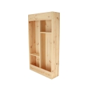 Móvel de parede com mesa dobrável em madeira porta-objectos Catálogo