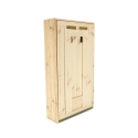 Móvel de parede com mesa dobrável em madeira porta-objectos Estoque
