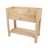 Floreira elevada em madeira natural 80,5x37,3x78,2 cm Descontos