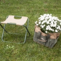 Banco dobrável com bolsa para ferramentas de jardinagem Oferta