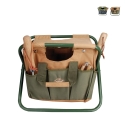 Banco dobrável com bolsa para ferramentas de jardinagem Promoção