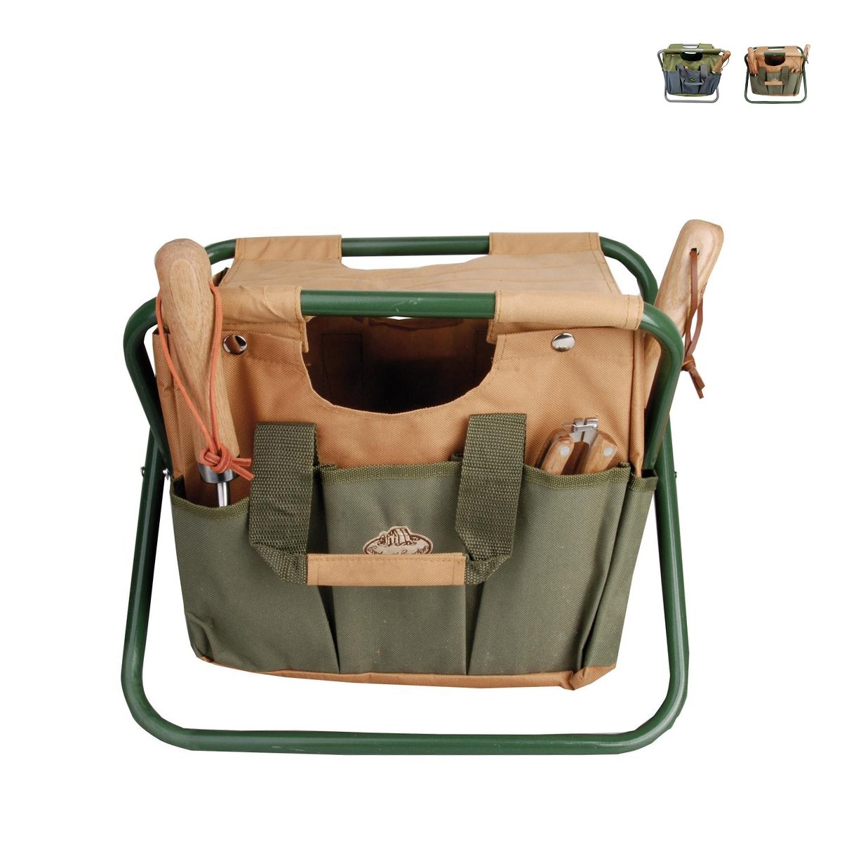 Banco dobrável com bolsa para ferramentas de jardinagem Promoção Banco dobrável com bolsa para ferramentas de jardinagem Promoção