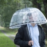Guarda-chuva transparente em cúpula decorativo com papagaio Venda