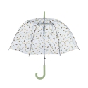 Guarda-chuva transparente com estampa de abelhas e flores Promoção