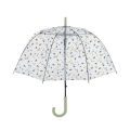 Guarda-chuva transparente com estampa de abelhas e flores Promoção