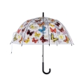 Guarda-chuva transparente com estampas de borboletas coloridas Promoção