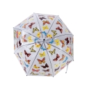 Guarda-chuva transparente com estampas de borboletas coloridas Venda