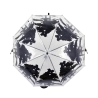 Guarda-chuva transparente com estampado de floresta e veados Oferta