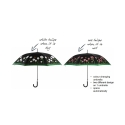 Guarda-chuva com tulipas que mudam de cor com a chuva Estoque