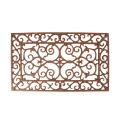 Tapete de ferro fundido estilo clássico para entrada 58,2x34cm Promoção
