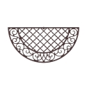 Tapete de entrada em ferro fundido decorativo estilo clássico semicircular Promoção