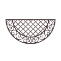 Tapete de entrada em ferro fundido decorativo estilo clássico semicircular Promoção