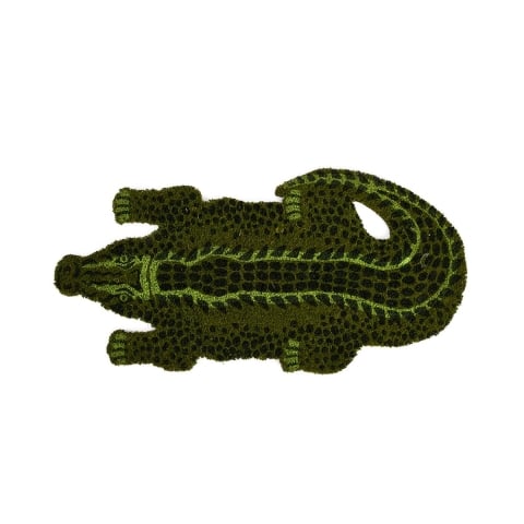 Tapete de entrada decorativo em forma de crocodilo Promoção