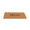 Tapete de entrada em fibra de coco com inscrição "Hello" Venda