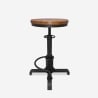 Banco de bar ajustável com parafuso em estilo vintage industrial Helix Oferta