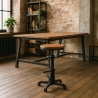 Banco de bar ajustável com parafuso em estilo vintage industrial Helix Venda