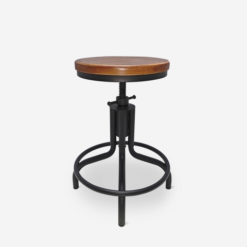 Banco de bar de cozinha industrial ajustável com parafuso Skape Promoção