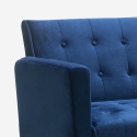 Sofá-cama 3 lugares em veludo Moderno Clássico Elegante Minimalista Caullae Características