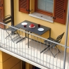 Conjunto Mesa 50x100cm e 2 Cadeiras Dobráveis em Ferro Balcony Venda
