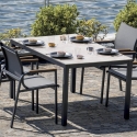 Conjunto de Exterior com Mesa de Vidro e 4 Cadeiras Tarquinia Promoção