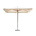 Chapéu de Sol de Jardim Retangular 3x4 com Poste Central em Madeira Seyram Promoção