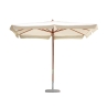 Chapéu de Sol de Jardim Retangular 3x4 com Poste Central em Madeira Seyram Promoção