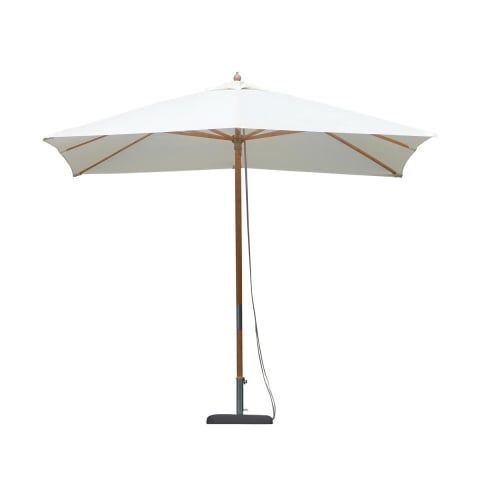 Guarda-sol de Jardim 3x3m com Poste Central em Bambu Antivento Khumat Promoção