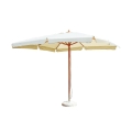 Guarda-sol retangular de madeira 3x4 ecru antivento Olushe Promoção