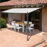 Pérgola de parede em ferro 3x4 m para exteriores Kansas Venda