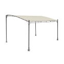 Pérgola de parede em ferro 3x4 m para exteriores Kansas Promoção